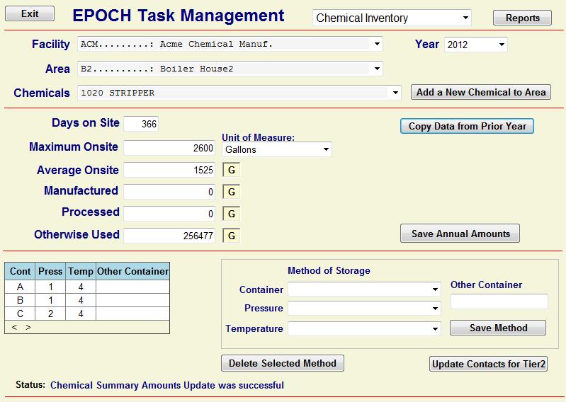 Enter Annual Summary Data via the Web